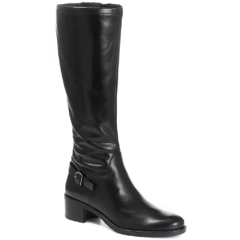 Narrow Fit Leather Knee High Boot - CARM30518 / 316 578