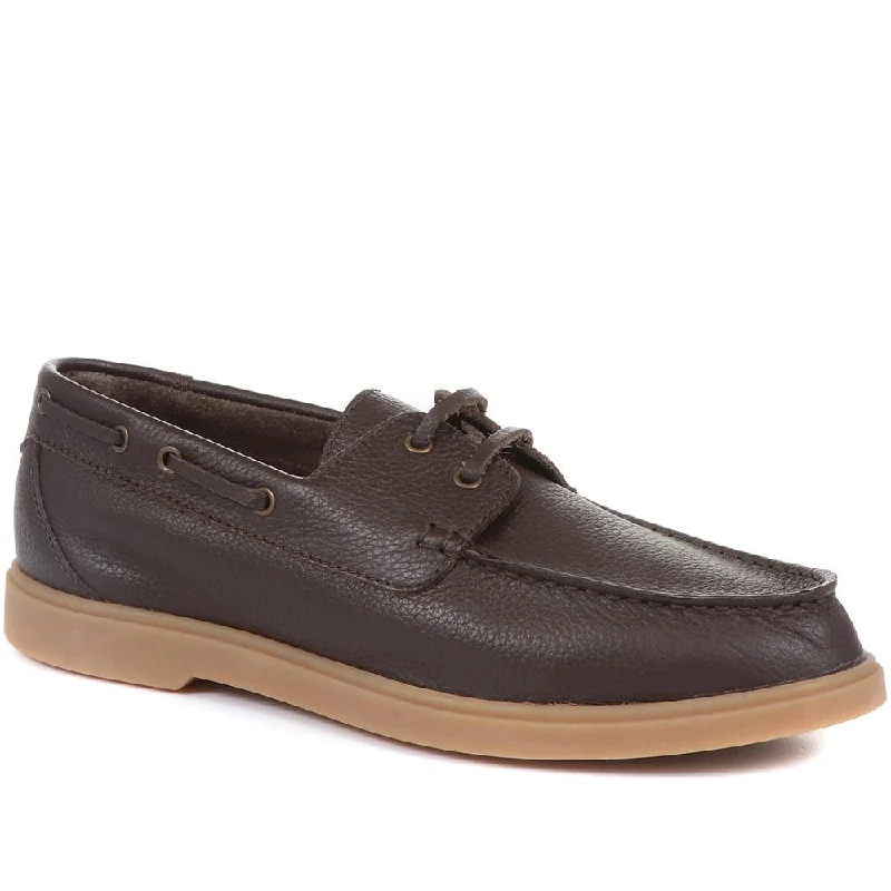 Philadelphia Leather Boat Shoes - PHILADELPHIA / 321 016