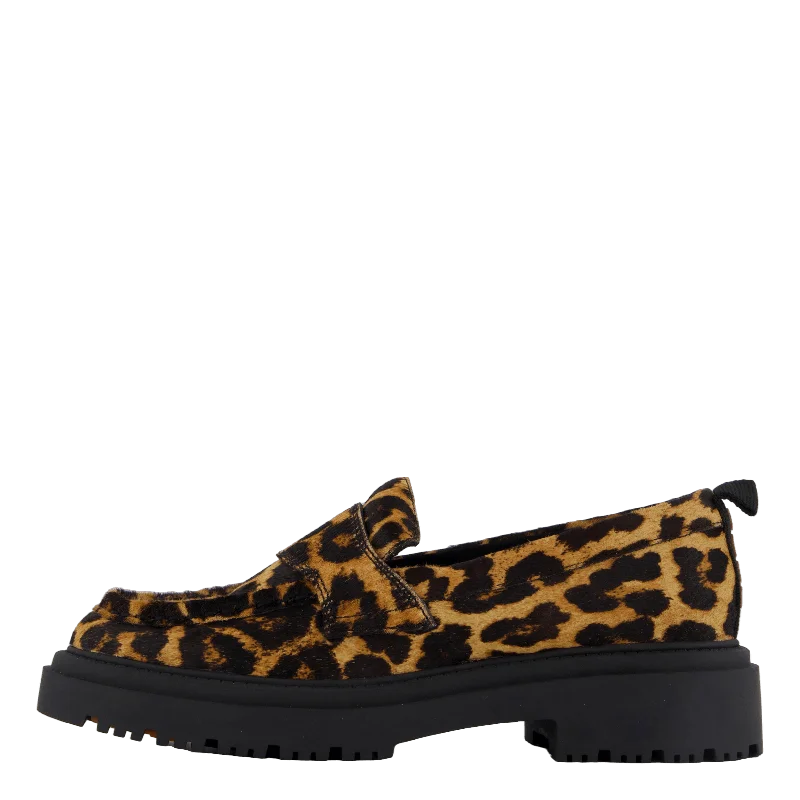 Mocasin Animal Print Brown