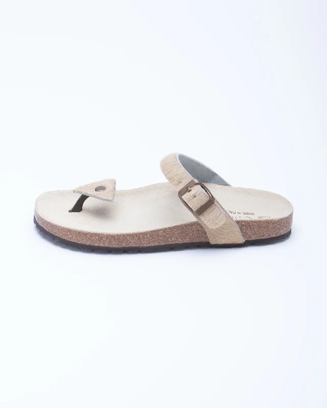 Women's Manu Triangle Sandal Beige Pony