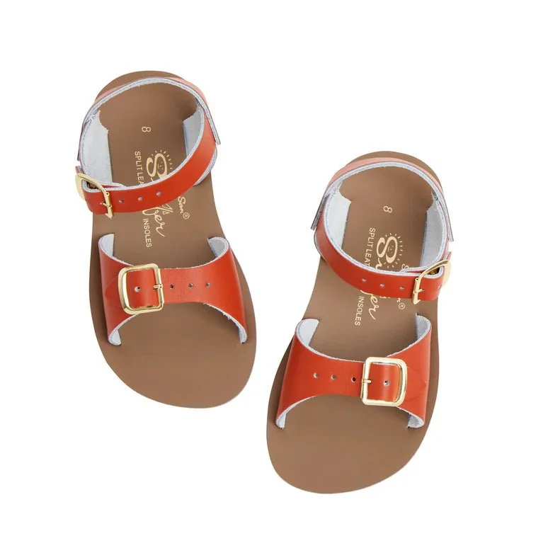 Salt-Water Sandals: Surfer Paprika Kids Sandals